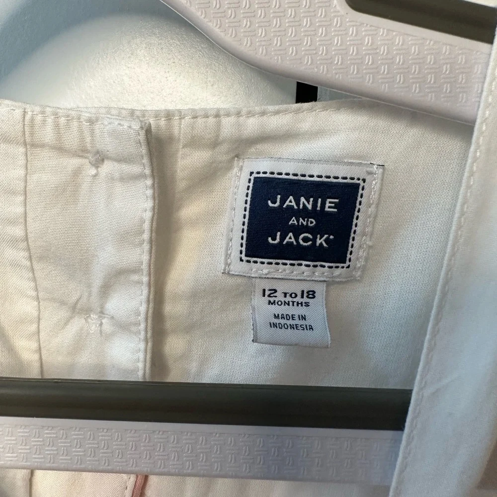 Janie and Jack Girls Tiered Ruffle One-Piece (Size 12-18 Months)